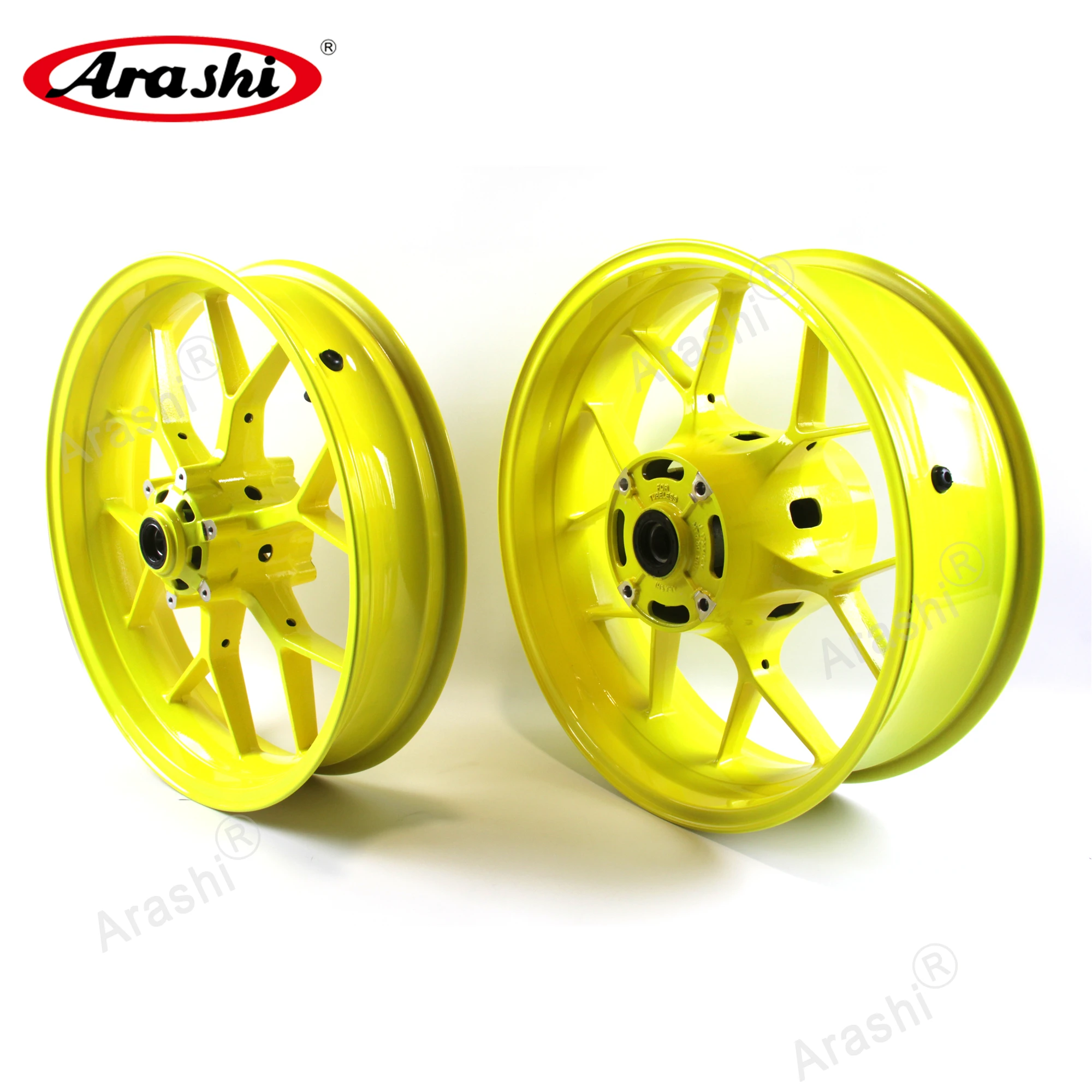 Arashi For HONDA CBR600RR 2007 - 2017 Front Rear Wheel Rim Tire Hub Brake Discs Rotor Set  CBR 600 RR 2010 2011 2012 2013 2014