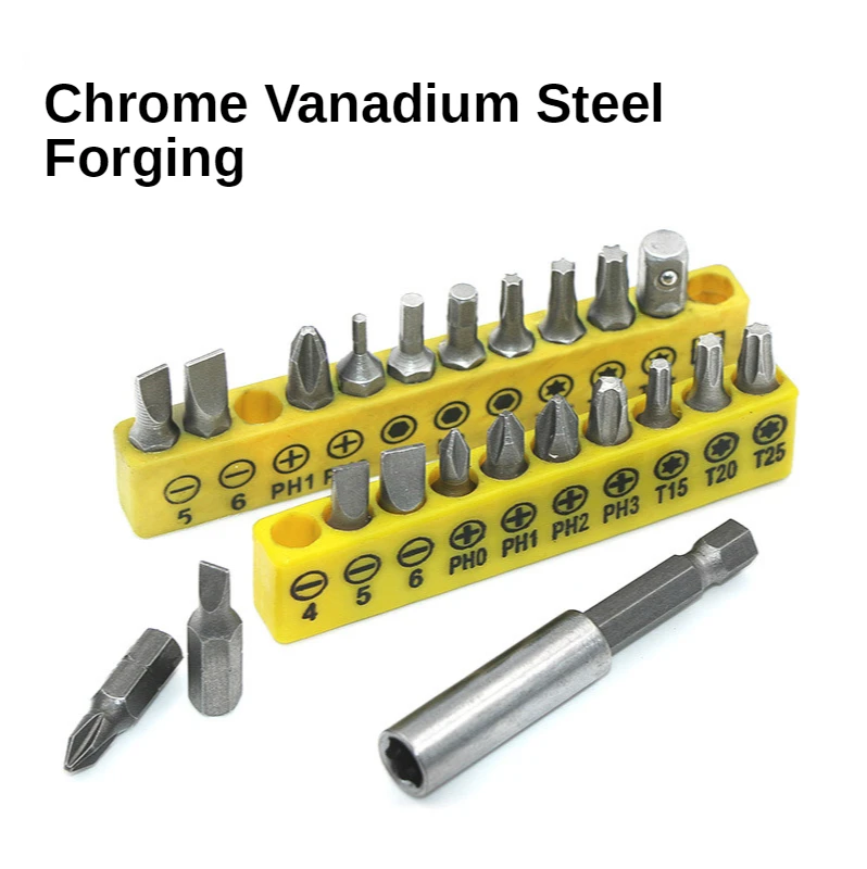 10/12/33Pcs ไขควงชุด Bits Repair เครื่องมือ1/4 "Hex Shank ข้อต่อไขควงชุดอุปกรณ์ทำมือสำหรับ Power Drills