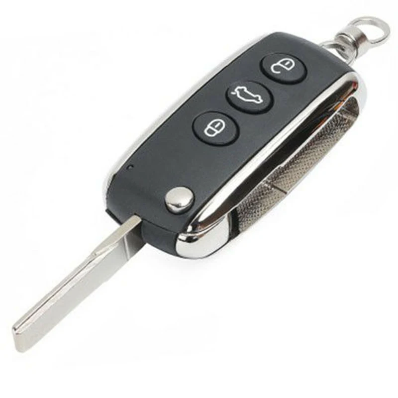 KEYECU Smart Flip Remote Car Key for Bentley Continental GT GTC Flying Spur, Fob 3 / 3+1 Button - 315MHz / 433MHz - KR55WK45032