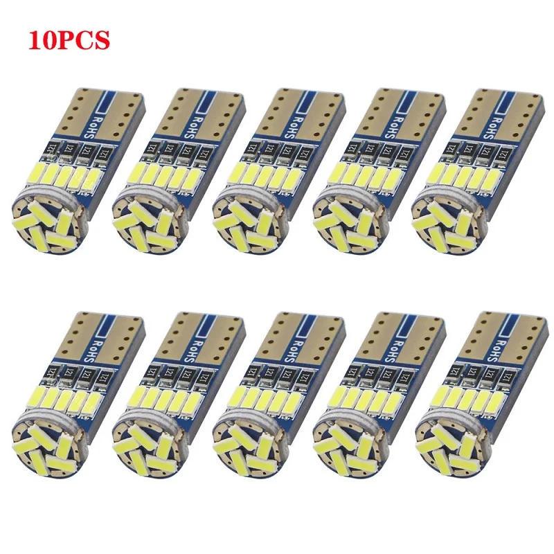 

10PCS Car Auto LED 194 168 W5W T10 Canbus t10 15smd 4014 LED Parking bulb External Light 15led smd No Error Wedge car-styling