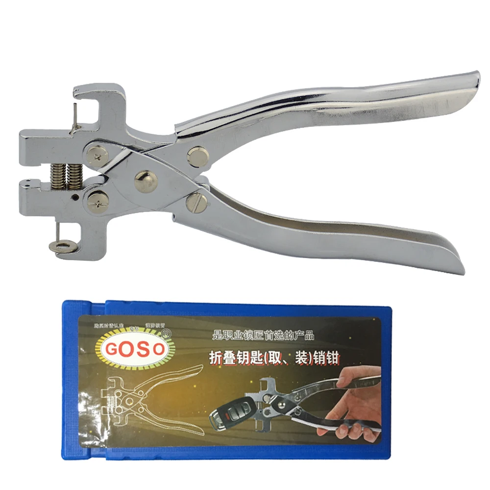 

Goso Dismounting Pin Flip Key Vice Remover Flip Key Fixing Tool Folding Key Split Pin Folding Key Disassembly Locksmith Tool