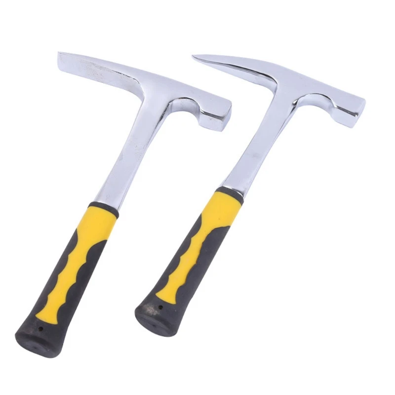 Bricklayer s s Hammer Construction & Shock Reduction Grip Geological Hammer with Shock Reduction Skid Handle