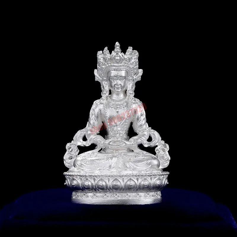 

Longevity Buddha, Tantric Buddha, S925 silver, pocket Buddha, household ornaments