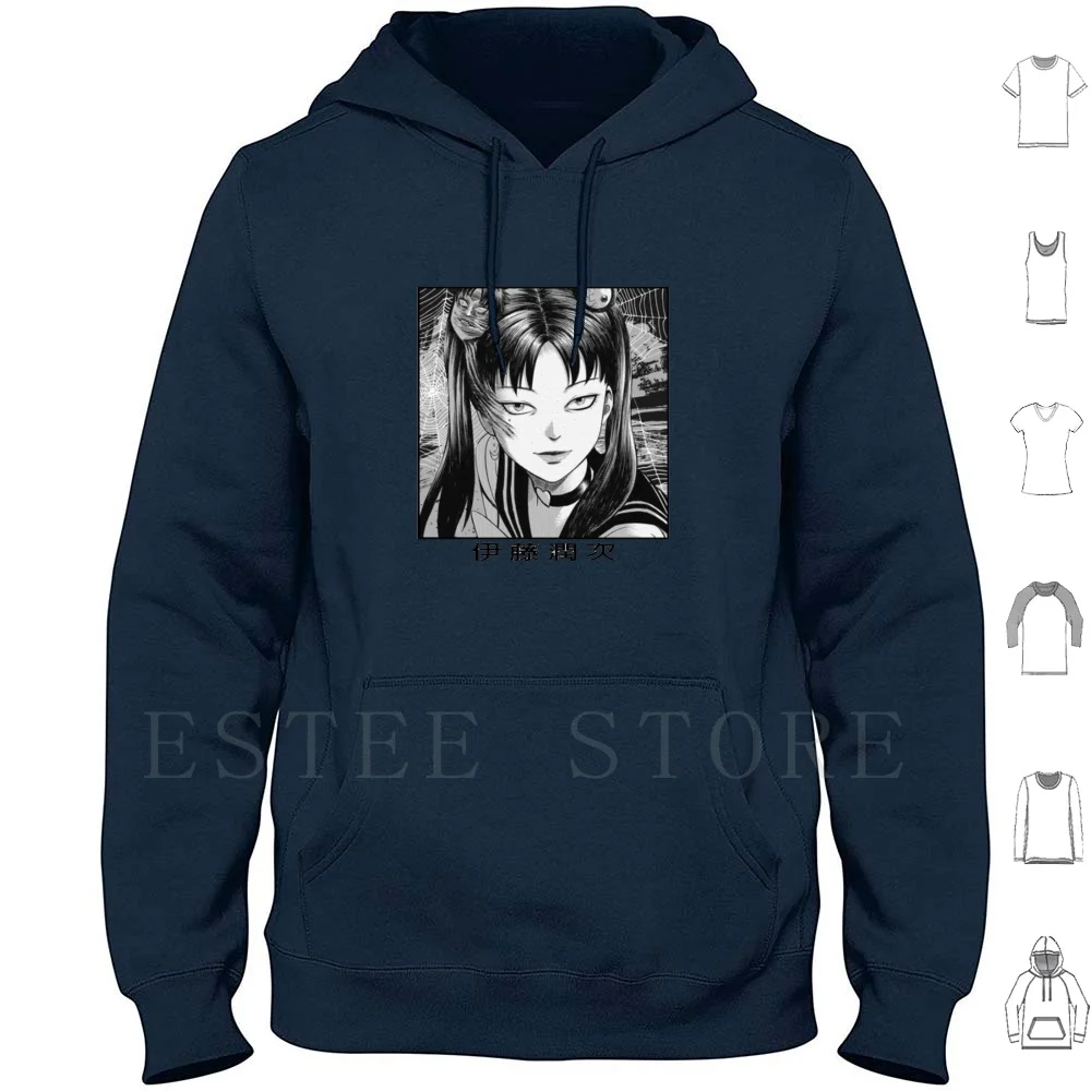 Tomie Junji Ito Hoodies Long Sleeve Tomie Anime Komik Ito Ito Junji Japanese Junji Ito Junji Ito Kawai Manga Tomie