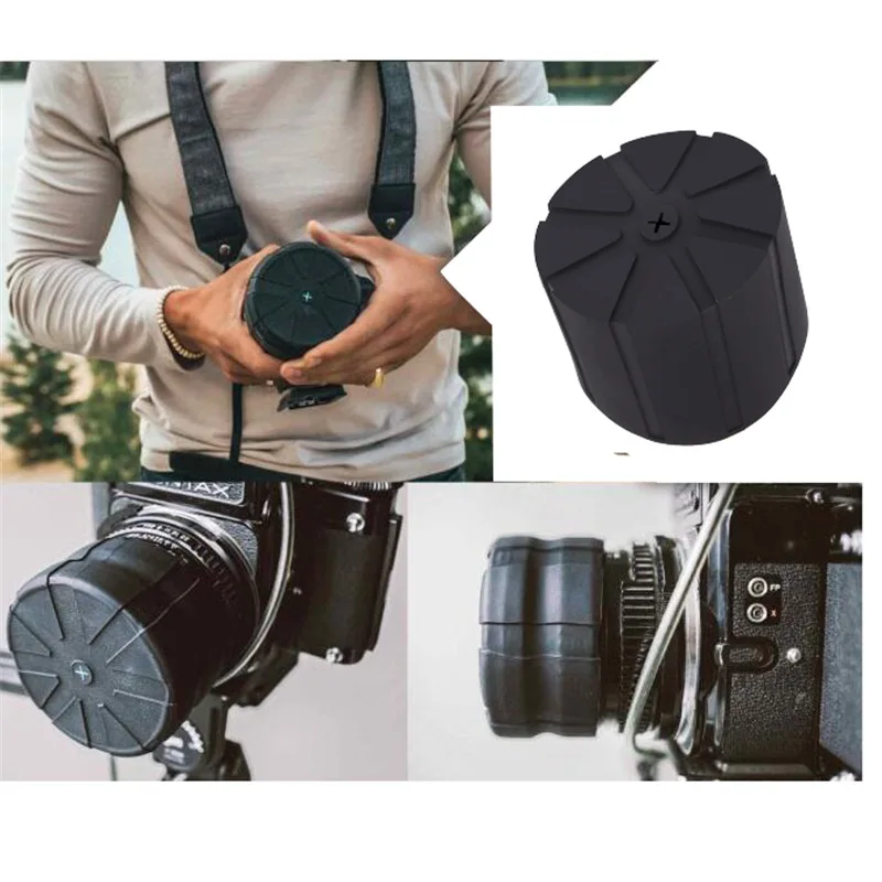 Silikon Evrensel Lens Kapağı DSLR Lensler Çizilmeye Dayanıklı Su Geçirmez Lens Kapağı Kamera Len Kapağı Koruyucu