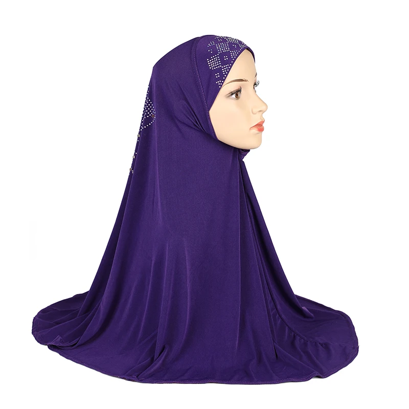 H108 Adults medium size 70*70cm pray hijab muslim hijabi scarf islamic headscarf hat armia pull on headwrap