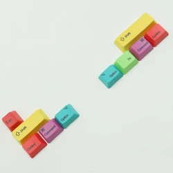 2025 New Mac/WIN Mechanical Keyboard Keycaps OEM Profile PBT CMYK Modifiers 10 Key Keycap