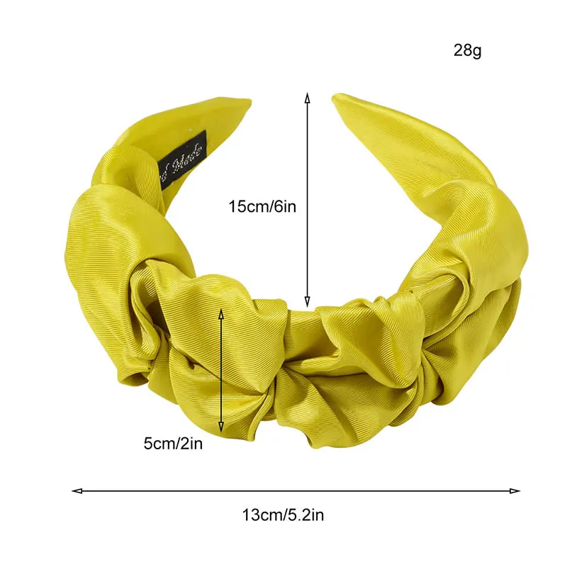 Bezel Lebar Ikat Rambut Aksesoris Rambut Kusut Kepala Hoop Twist Braid Ikat Rambut Headwrap Headband Pleated Rambut Hoop Bulang Baru