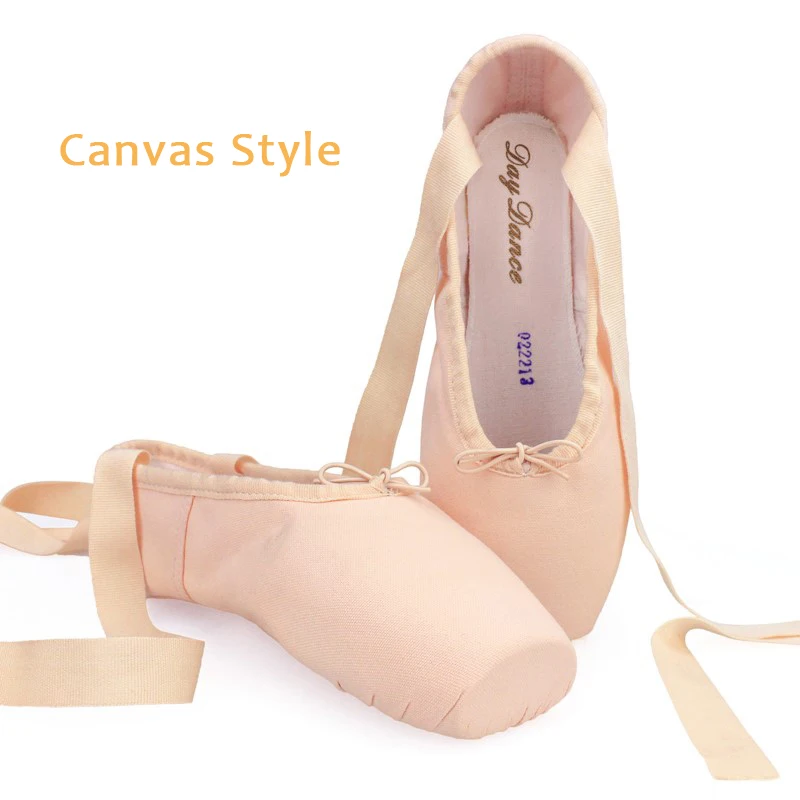 Girls Ladies Ballet Pointe Shoes Adult Women Professional Satin Ballet Dance Shoes With Ribbon Woman zapatillas de ballet