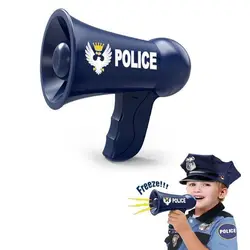 Megaphone for Kids Pretend Props for Kids Children Voice Changer Officer ToysFireman Hat Costume