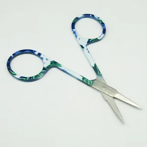 Çift Göz Kapağı Sopa, Makas, tırnak, kaş, burun, kulaklar, göz lashes, makas kavisli manikür aletleri, makyaj, desen, yeşil, tırnak, 1 adet 8 en çok satan, makas-çift - №5