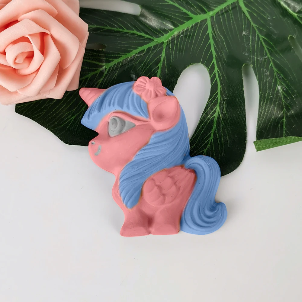 

3D Animal Unicorn Horse Shape Cookie Mold Silicone Mousse Cake Biscuit Baking Tools Plaster Resin Mould DIY Handmade Crafts