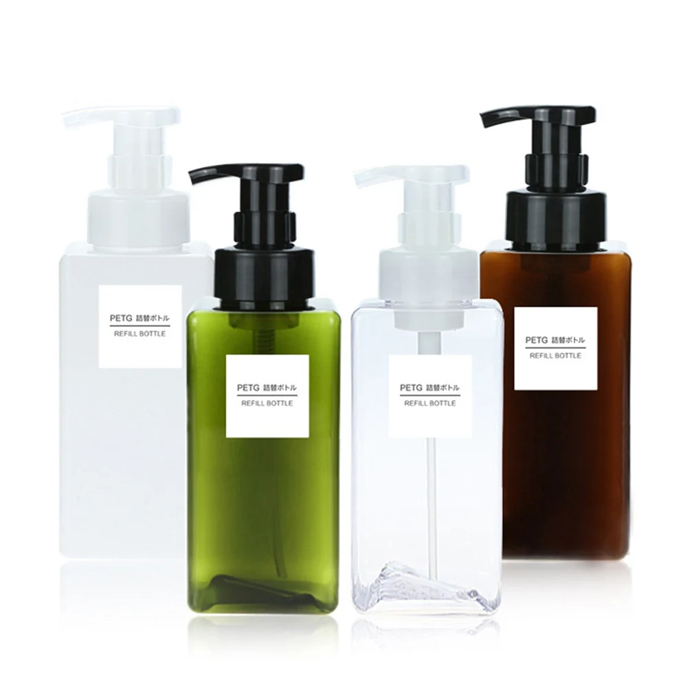 250/450/650ML Kunststoff Seife Dispenser Leere Klar Schäumen Flasche Dusche Gel Shampoo Hand Sanitizer Pumpe Container bad Lieferungen