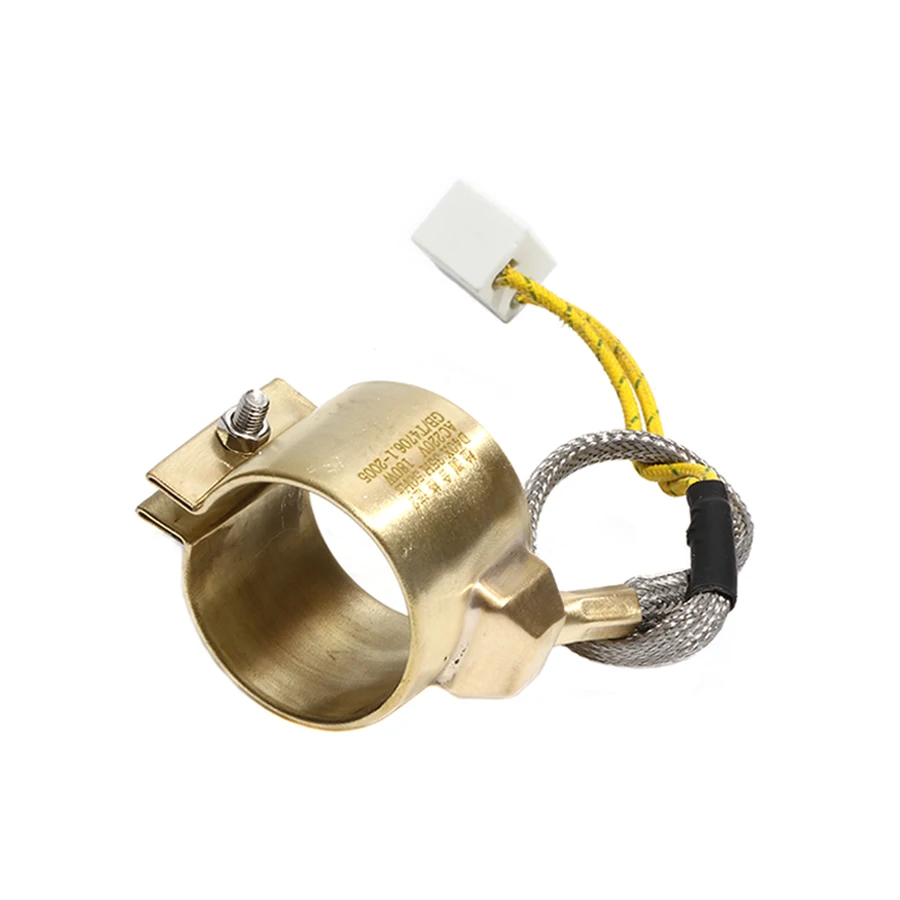 40mm Inner Diameter 30~45mm Height Brass Band Heater 110V/220V/380V 170W/180W/220W/250W Fully Enclosed Electric Heating Ring