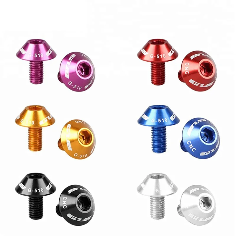 AliExpress GUB 2pcs Aluminum Bicycle Bottle Cage Bolts 12mm Screw Bike Water Bottle Holder Mount Screws MTB Vtt Road Cycling Accessories 6Color