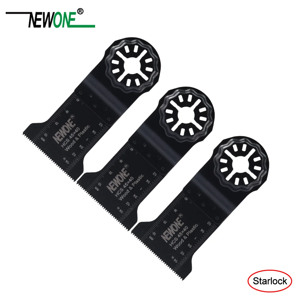 Imagem -02 - Newone-standard Saw Blade para Cortar Madeira Starlock Hcs E-cut Multi Pack Ferramenta de Oscilação Drywall Plásticos 45 mm