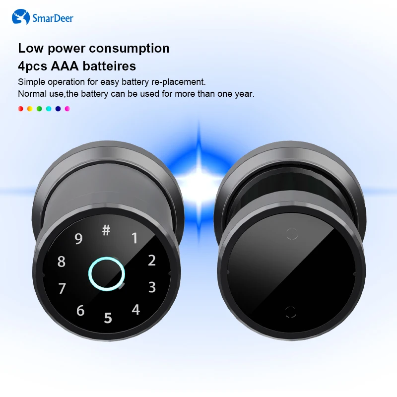 Top! Electronic Lock for Tuya Smart Bluetooth for Smartlife Spherical Indoor fingerprint Electronic Code Lock Keyless entry