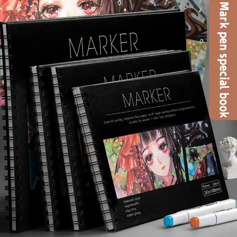 

50 Sheets 8k/16k/a4 Thicken Paper Sketch Book Student Art Painting Drawing Watercolor Book Graffiti Sketchbook School Stationery