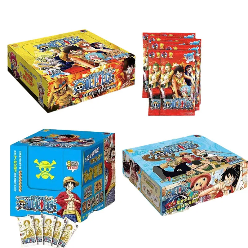 Luffy Japanse Anime Collectie Kaart Cartas Luffy Roronoa Sanji Nami Tcg Spel Kaarten 50-210 Stks/doos Kinderen Verjaardagscadeau