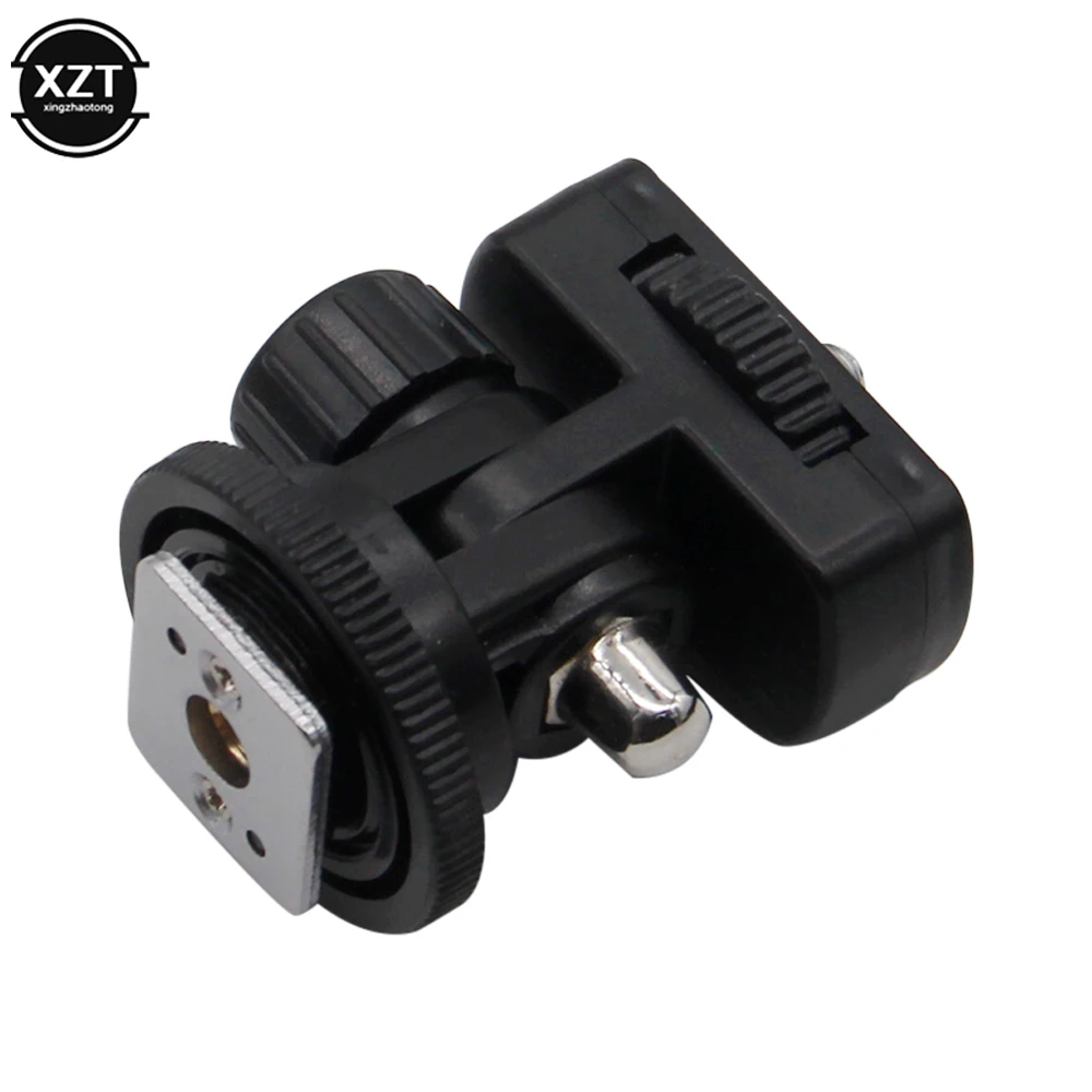 Новый профессиональный адаптер для крепления на горячий башмак 1/4 дюйма, регулируемый угловой столб для зеркальной камеры Canon Nikon, вспышка, светодиодный монитор