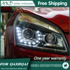 닛산 2007-2016 용 헤드 라이트 Qashqai DRL 주간 주행 등 헤드 램프 LED 바이 제논 전구 안개등 자동차 액세서리 4