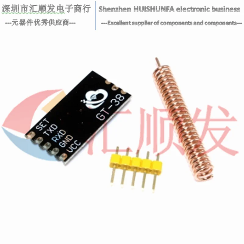 Gt-38 اللاسلكية متحكم المنفذ التسلسلي وحدة SI4438/4463 433 متر المسافة 1200 متر UART واجهة