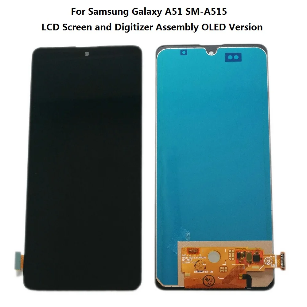 

For Samsung Galaxy A51 SM-A515 OLED LCD Screen and Digitizer Touch Screen Assembly Black