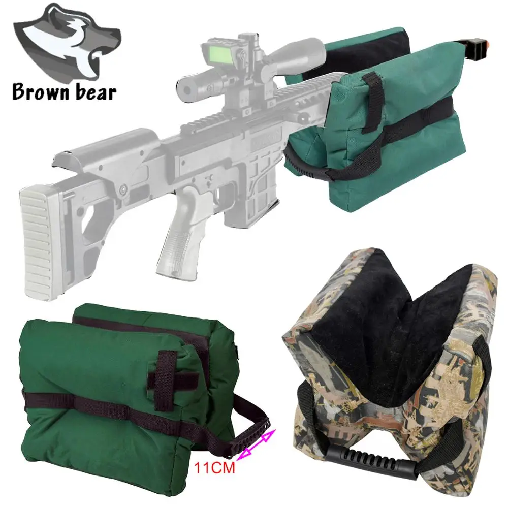 Tactical Unfilled Sand Hunting Shooting Rifle Gun Accessories Bench Rest Target Bag Shooting Stand Gun Rest for Outdoor Sports