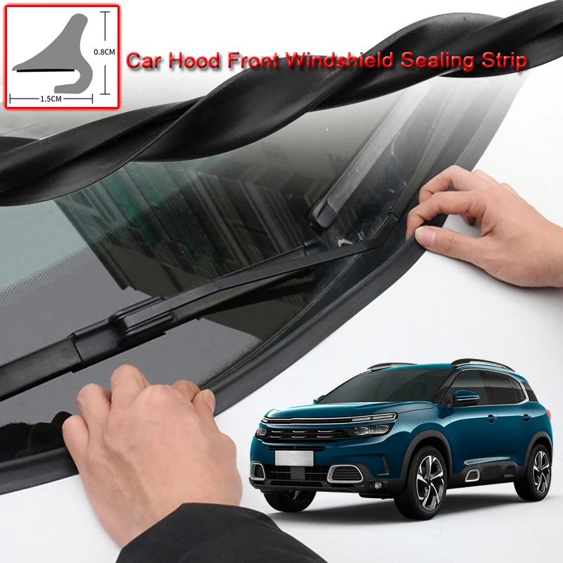 For Citroen C5 Aircross 2017-2020 Car Seal Strip Windshied Spoiler Filler Protect Edge Weatherstrip Strips Sticker Accessories