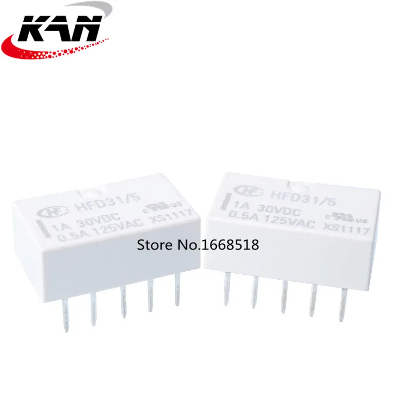 2PCS/lot  Relay  HFD31-5VDC  HFD31-12VDC  HFD31-24VDC  HFD31/5  HFD31/12  HFD31/24  10PIN