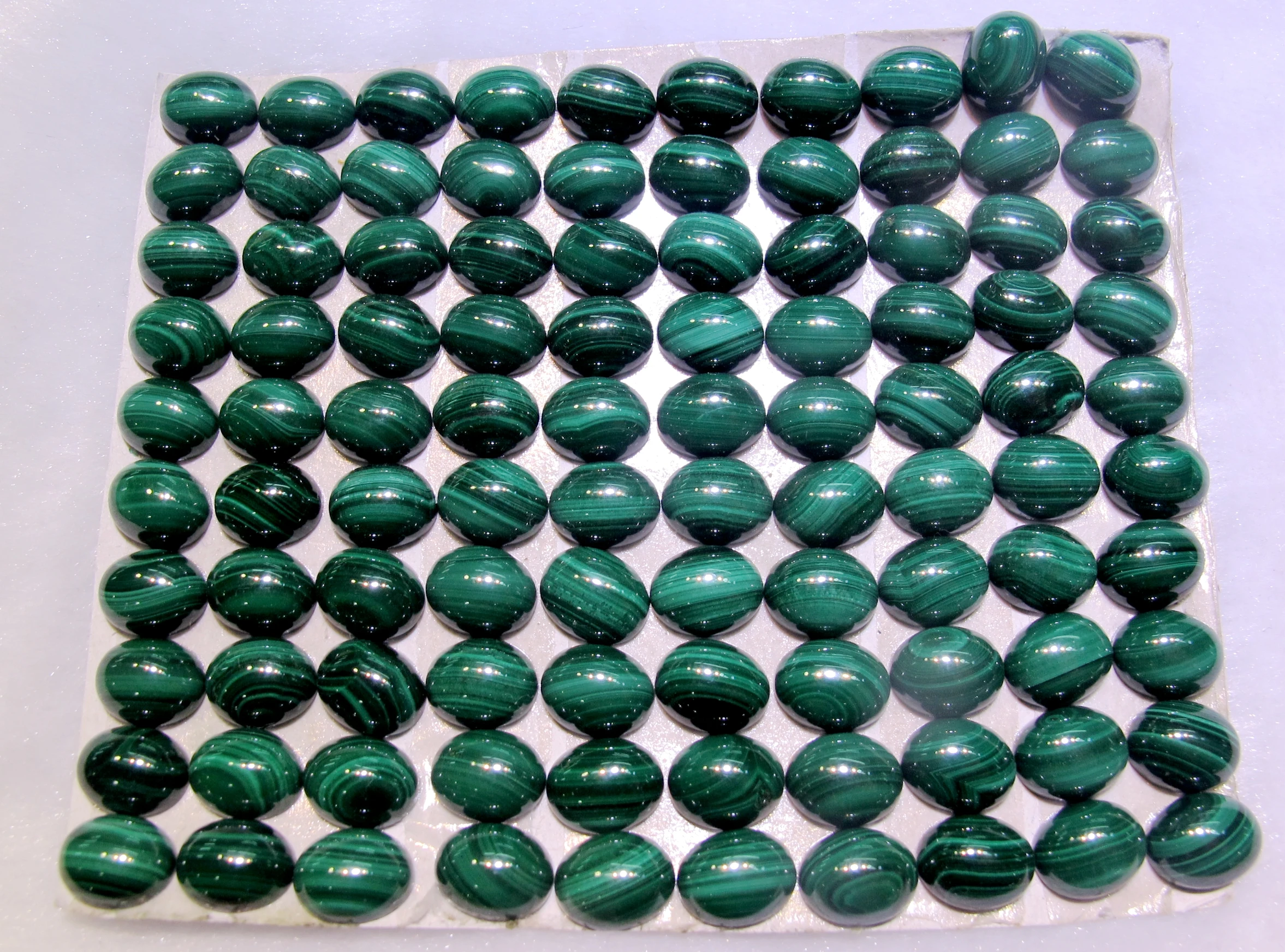 

wholesale Natural Malachite stone Bead Cabochons 8x10mm oval Gem Cabochon Ring Face 10pcs/lot