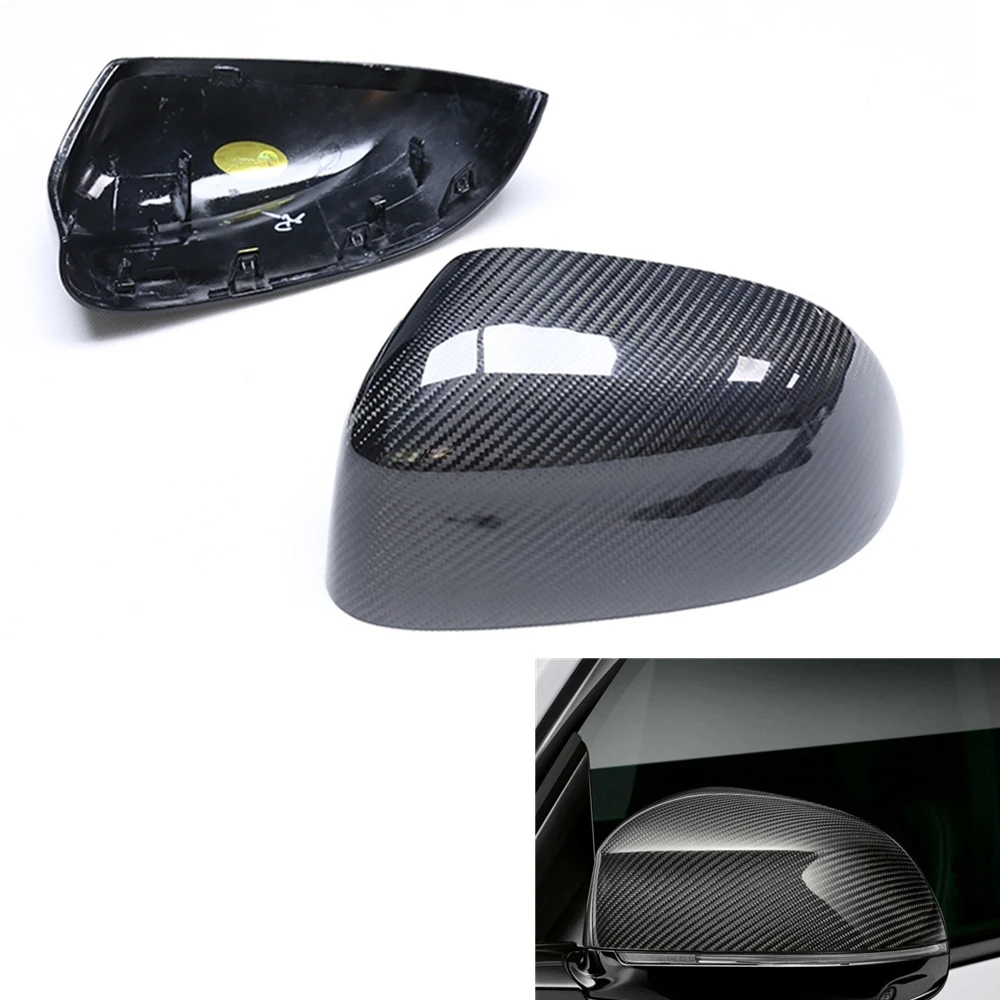 

For BMW X5 G05 2019-2023 Mirror Cover Real Carbon Fiber Replacement Exterior Rear View Caps Rearview Reverse Case Shell Clip On