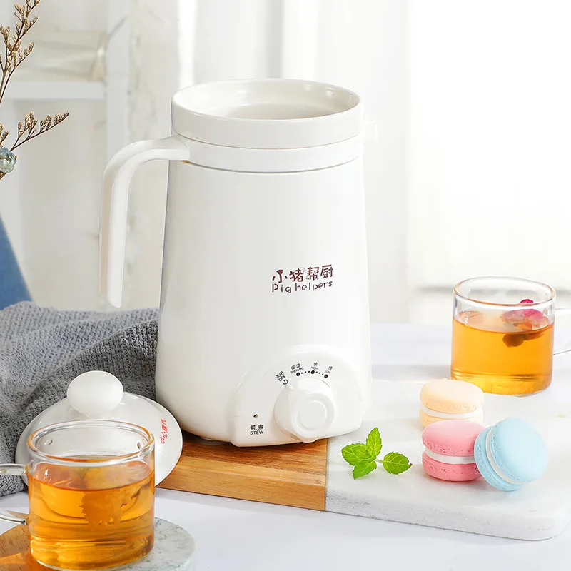 110Vสุขภาพถ้วยไฟฟ้าถ้วยสตูว์โจ๊กถ้วยหอพักMiniอุ่นถ้วยน้ำแบบพกพาถ้วยสตูว์สุขภาพหม้อ