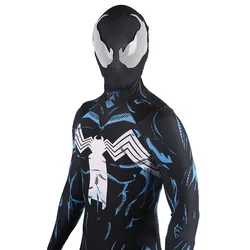 Mcfarlane Peter Parker Spiderman Symbiote Cosplay Costume Superhero 3D Printed Spandex Bodysuit Halloween Costume For Adult Male