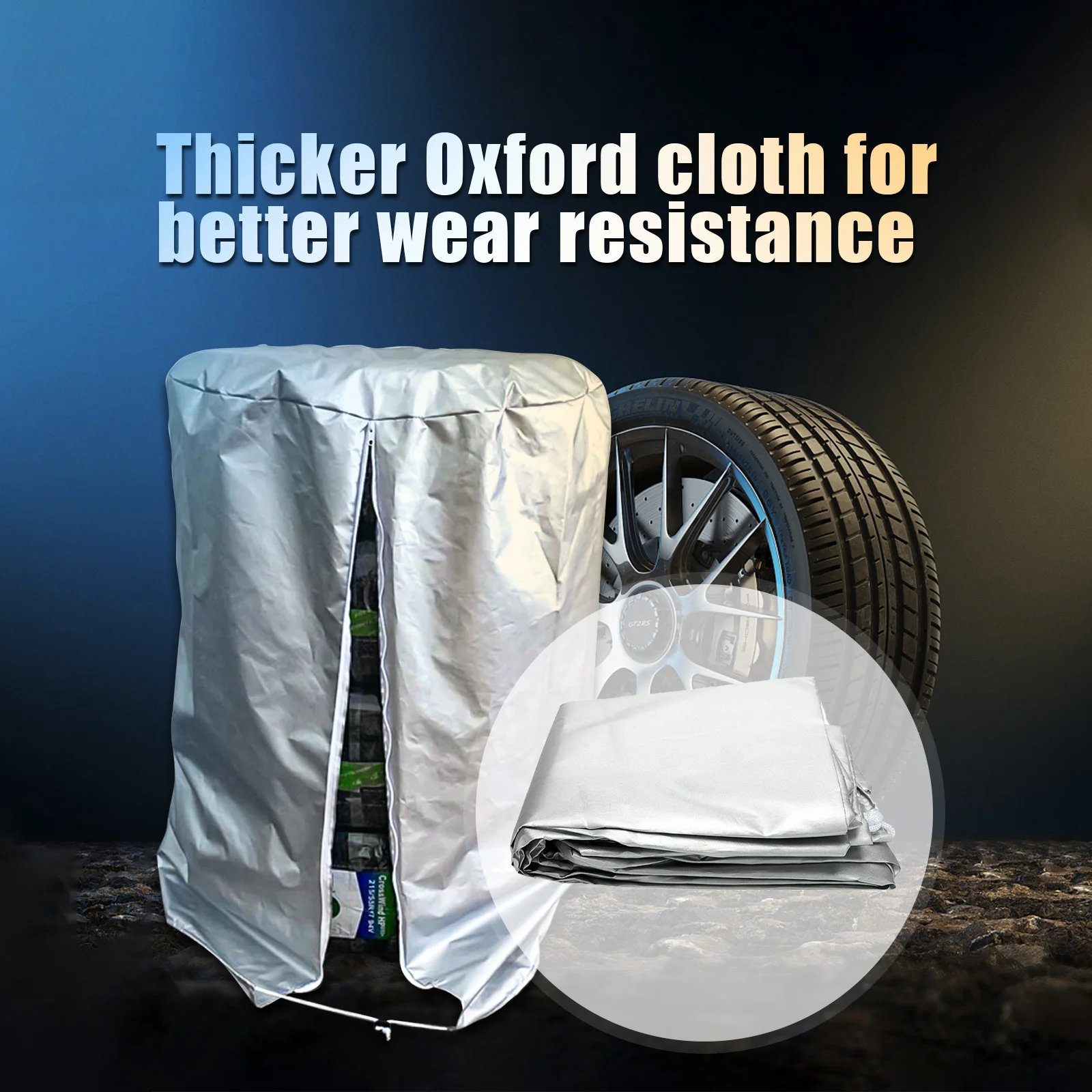 Car Spare Tyre Cover Tire Storage Bag Garage Tire Case Auto Vehicle Automobile Tire Accessories Wheel Protector Car-covers