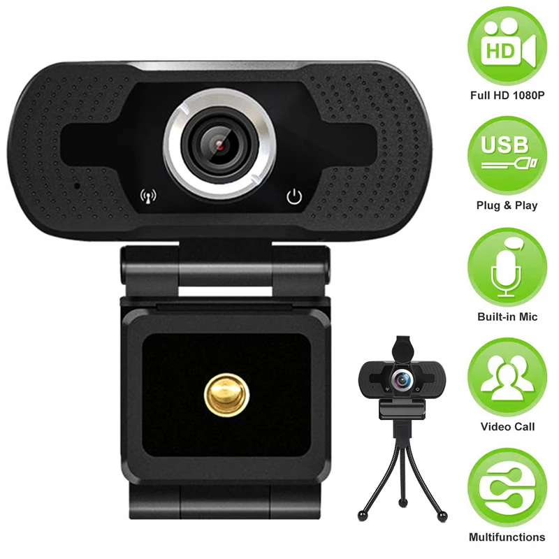 Webcam Smart Web Camera 1080P Built-in Microphone USB interface Plug and play Full HD multifunctions For XBOX Desktop Laptops PC