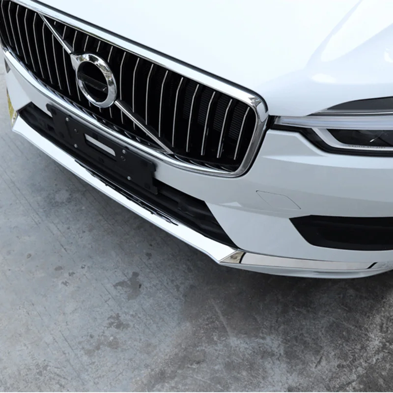 Car sticker for Volvo XC60 front bumper trim 2018 2019 2020 2021 front lip front shovel car Accessories