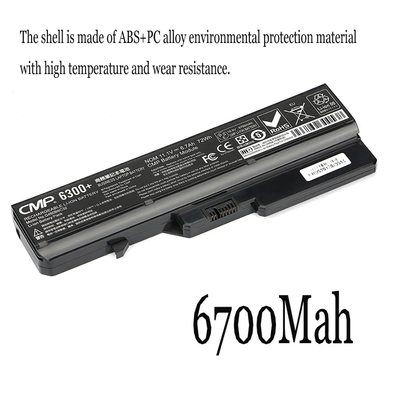 

1 шт. Новый портативный аккумулятор внутренний для lenovo G560 G460AY/AX/AL/AP G475AX V470C E47