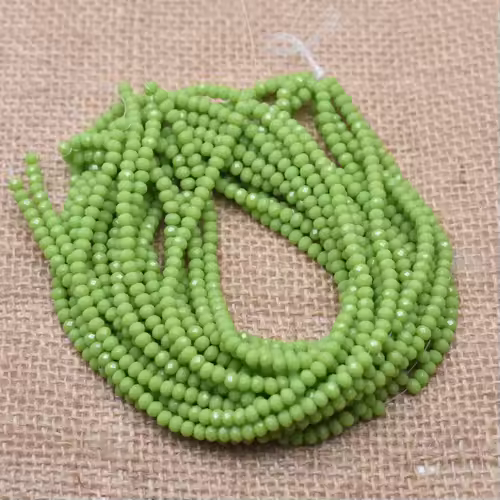 Yanqi 2 3 4mm Rondell Austria Faceted Crystal Beads Round Glass Beads Loose Spacer Beads for Jewelry Making DIY - Image 43