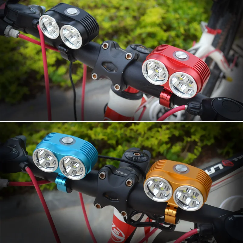 Wasafire 7200 Lumen Bike Bicycle Light USB LED Mountain Cycle Front Highlight 6*U2 LED Headlight Lamp Flashlight Without Battery