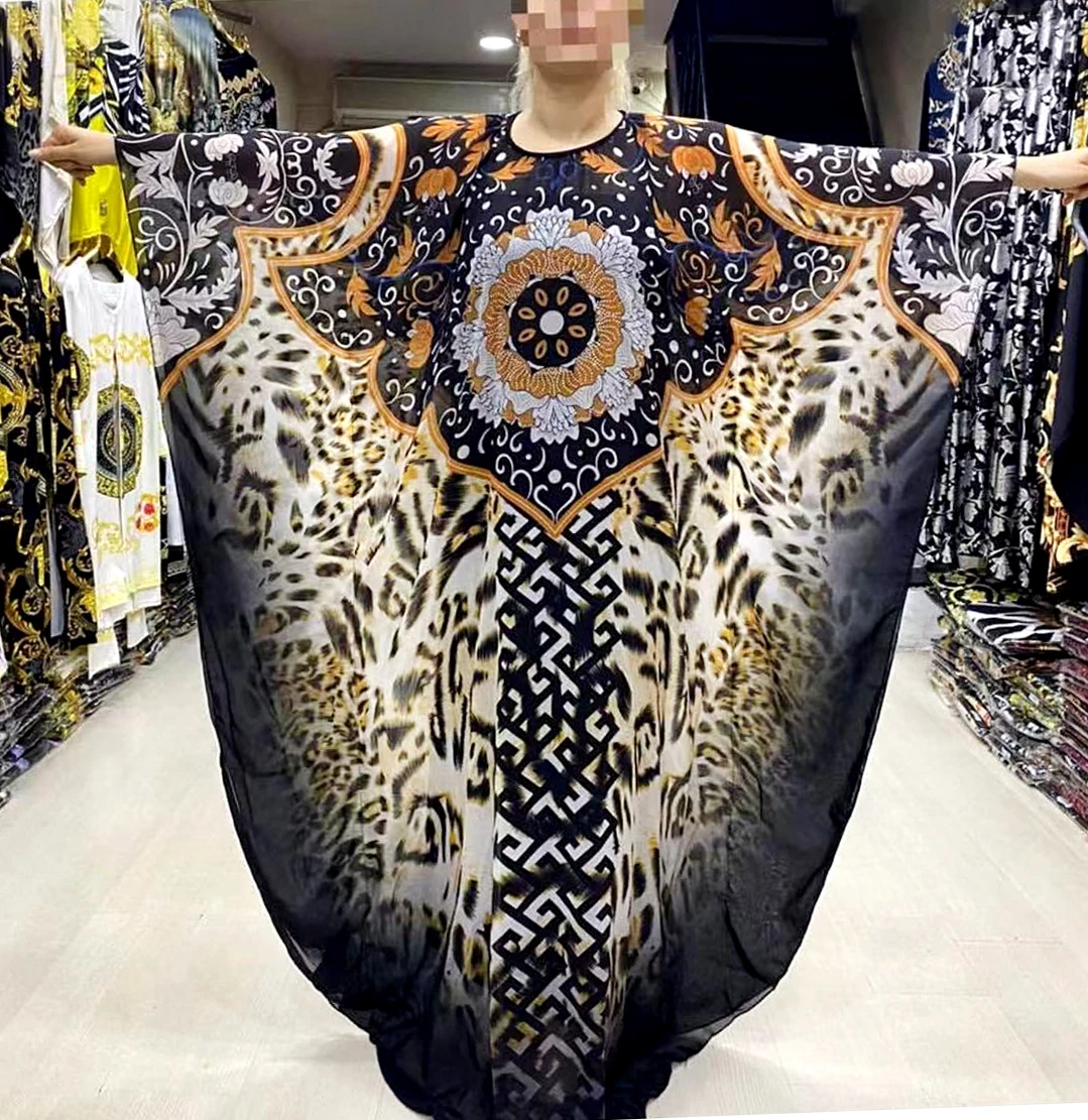 

African Dresses For Women Dashiki Long Maxi Dress Loose Summer Vetement Femme 2021 Traditional Africa Clothing Fairy Abaya