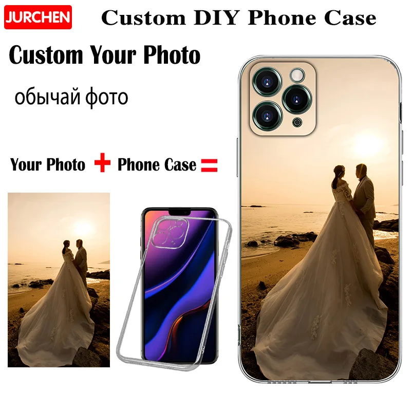 Custom Personalized Photo Cases For iPhone 14 13 12 Mini 11 Pro X XS MAX XR 6 6S 7 8 Plus 5 5S SE 2020 2022 Silicone Name Cover