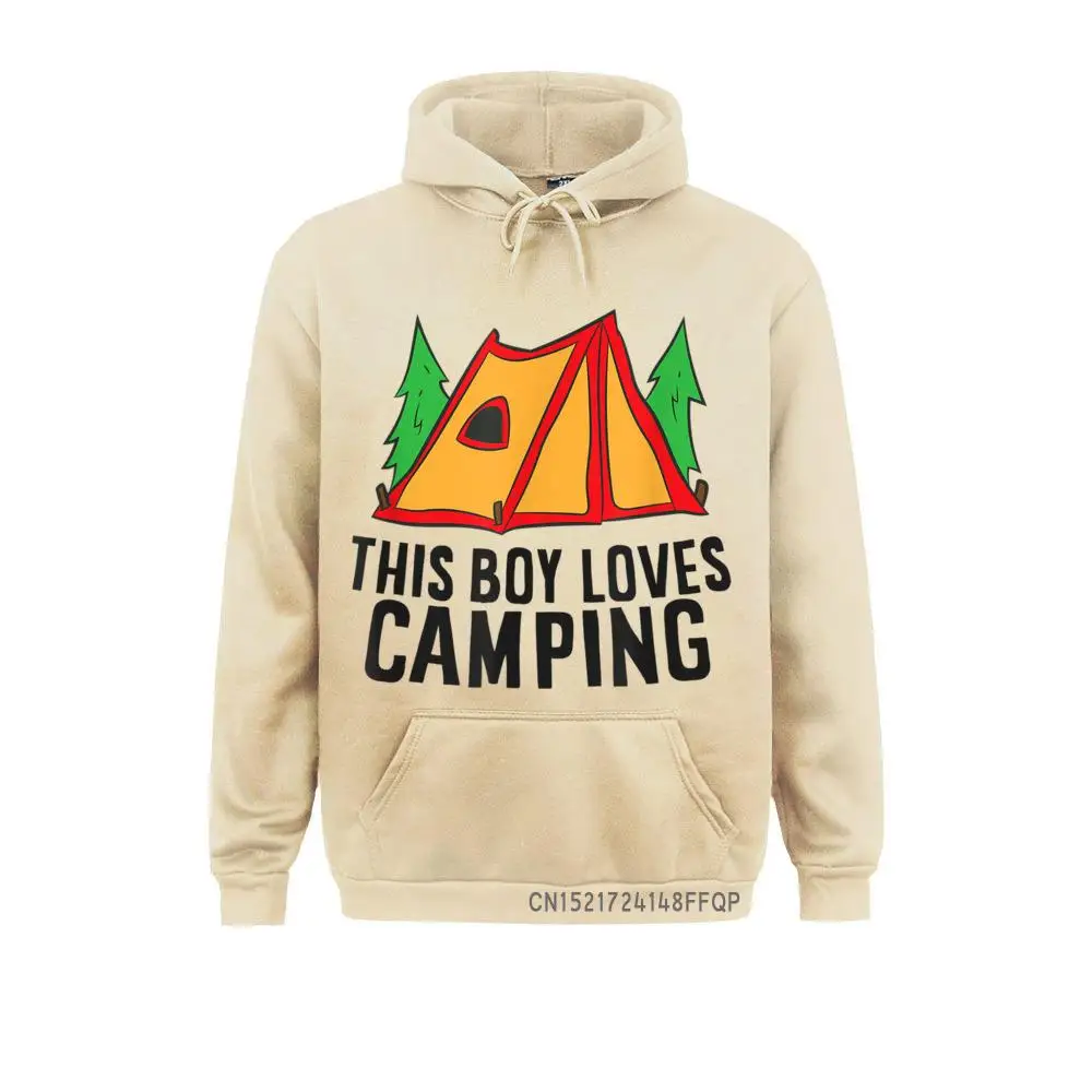 

Tent Camping Boy This Boy Loves Camping Pullover Ostern Day Men Hoodies Vintage Brand New Long Sleeve Sweatshirts