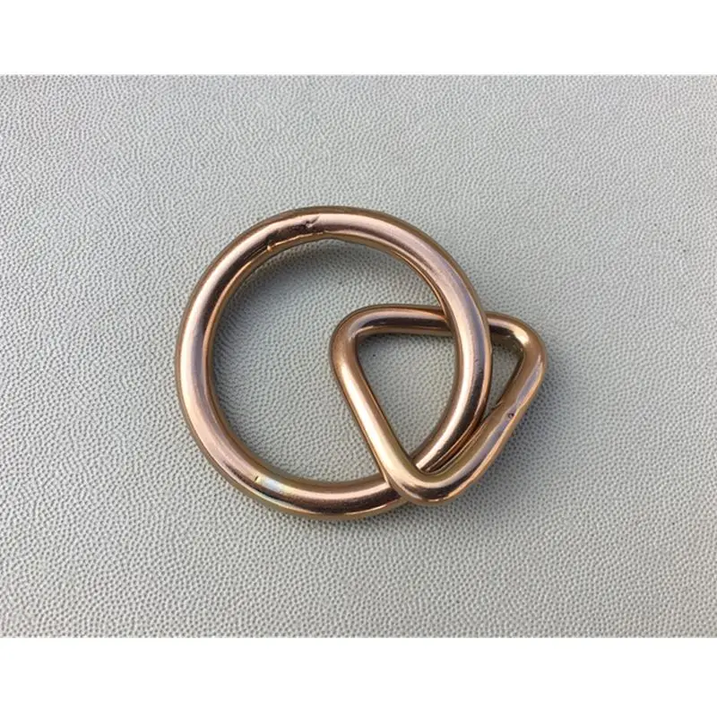 10pcs Nickel Plated Ring Halter Buckle Metal Round Ring