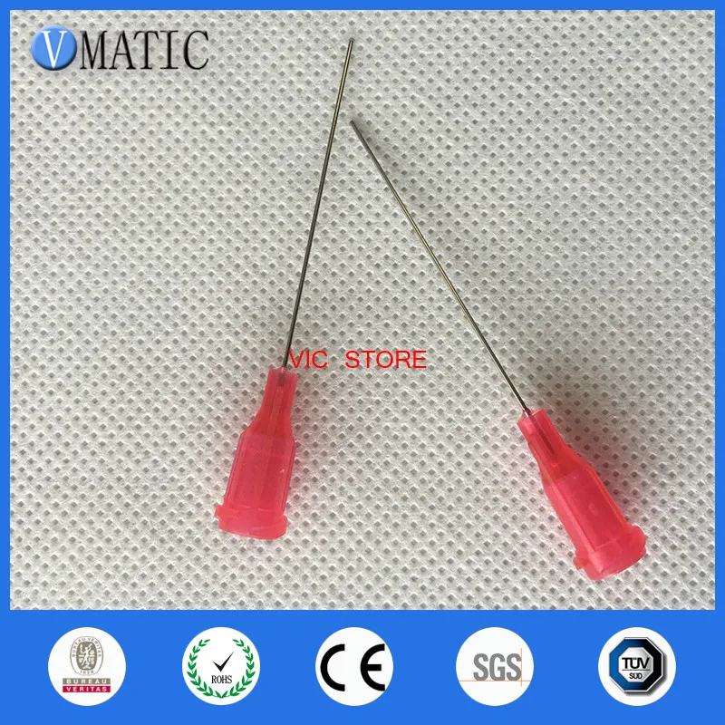 

Free Shipping 100 Pcs 1.5 Inch 25G Te Premier Dispensing Tips Glue Dispense Needles 1-1/2 Inch