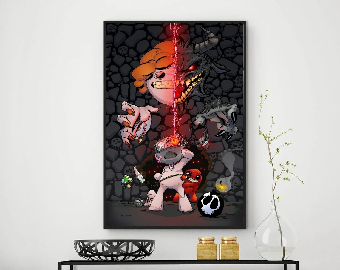 ملصق لعبة تجليد إسحاق ولادة جديدة لتزيين المنزل طلاء جدران (بدون إطار) #5