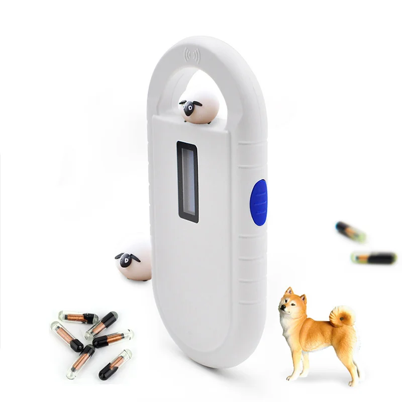 134.2 Khz ISO11784/11785 FDX-B Portable Pet Microchip Scanner RFID Transponder Chip Reader for Dog Cat Bird Fish Identification