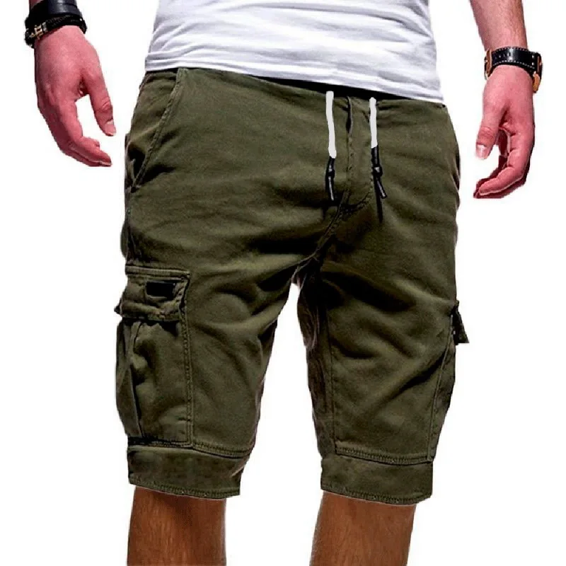 Sommer Männer Shorts grüne Cargo Shorts Sommer Bermudas männliche Klappen taschen Jogger Shorts lässig arbeiten Armee taktische Bermudas