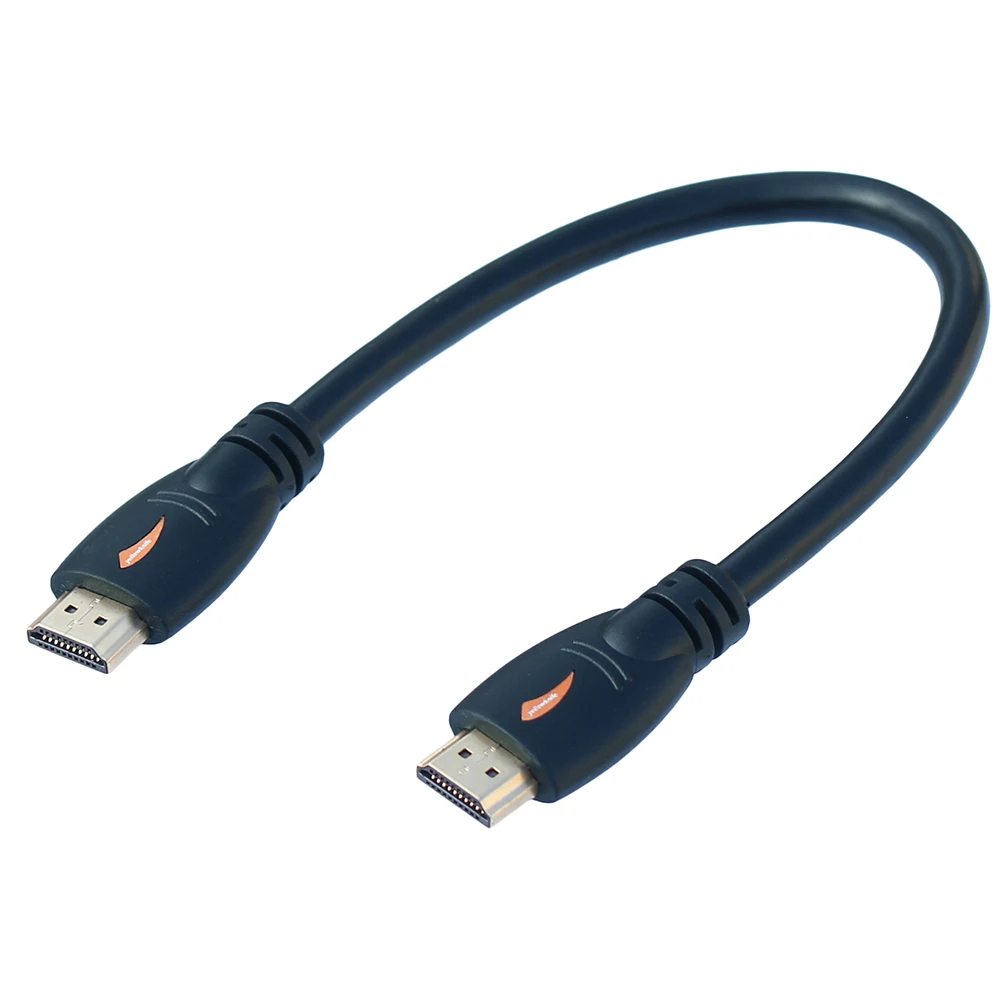 20cm V2.0  HD-compatible Cable Male Goldden Plated Short Connector Cable Cord 1080P  for TV BOX Computer Moniter