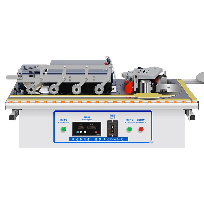 

New manual edge bander Straight/curve arc-shaped portable edge banding Machine woodworking pvc cut itself